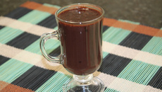 Cappuccino de ovo de Páscoa