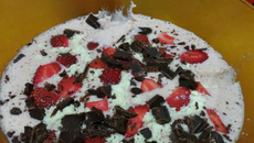 Mousse de Morango com Leite em Pó