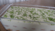 Pavê de limão com leite em pó