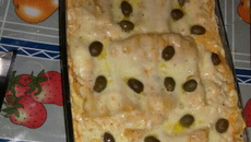 Lasanha com creme de milho