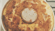 Torta light de banana com maçã e aveia