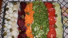 Salada de verão colorida