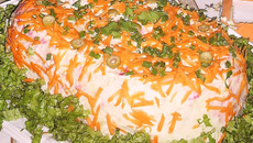 Bolo salgado colorido