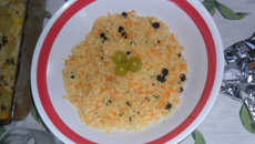 Arroz com cenoura