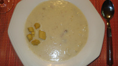 Creme de palmito com bacon