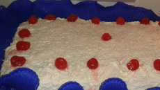 Bolo de cereja sem lactose