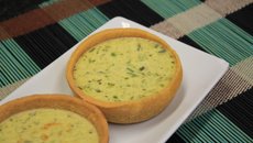 Quiche de alho poró