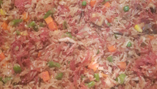 Arroz carreteiro light da Bia