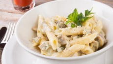 Penne ao molho de cogumelos