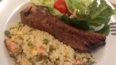 Arroz cremoso de linguiça