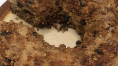 Bolo de aveia com frutas