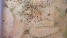 Chuchu ao molho gratinado