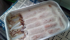 Pavê de chocolate e coco ralado