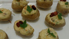 Mini batatinhas recheadas da Flávia