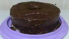 Bolo de chocolate simples