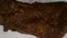 Carne com cerveja preta