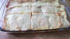 Lasanha de pão de forma