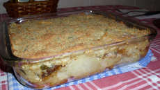 Deliciosa batata gratinada