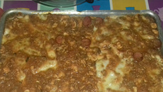 Lasanha com massa de panqueca