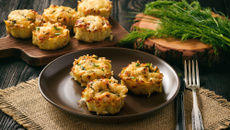 Bolinho salgado na airfryer