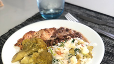 Salada de arroz integral