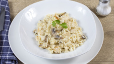 Risoto Philadelphia com Cogumelos