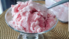 Sorvete de morango low carb