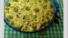 Torta de abobrinha com linguiça