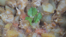 Peito de frango com legumes