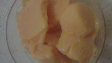 Sorvete de abóbora com coco