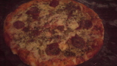 Pizza de farinha com fermento