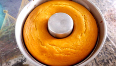 Bolo de coalhada e fubá