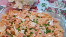 Macarronada cremosa, simples e fácil