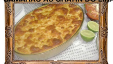 Camarão au gratin do Lira