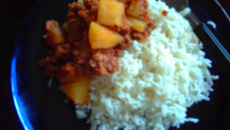 Carne moída na panela de pressão