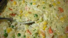 Arroz  de forno vegetariano