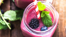 Smoothie de frutas vermelhas
