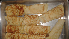 Massa de panqueca para enrolar