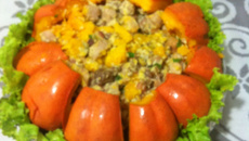 Moranga recheada com três carnes