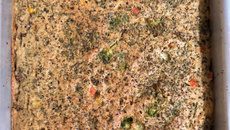 Torta de sardinha saudável com massa integral