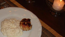 Arroz a Piemontese e Filezinhos de Frango Recheado