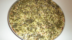 Pizza de frango com palmito