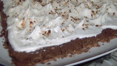 Bolo de chocolate e laranja