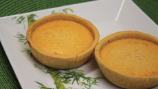 Quiche de tomate seco com mussarela de búfula