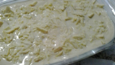 Pave de chocolate branco da Mamãe.