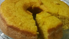 Bolo de milho com fubá da gleyce