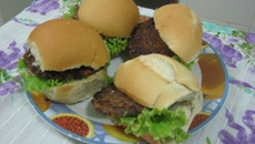 Hamburger de soja com cenoura