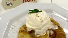 Ananás flambé (abacaxi flambado)