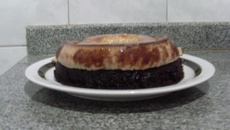 Bolo pudim de chocolate