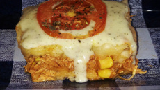 Bolo salgado de aipim